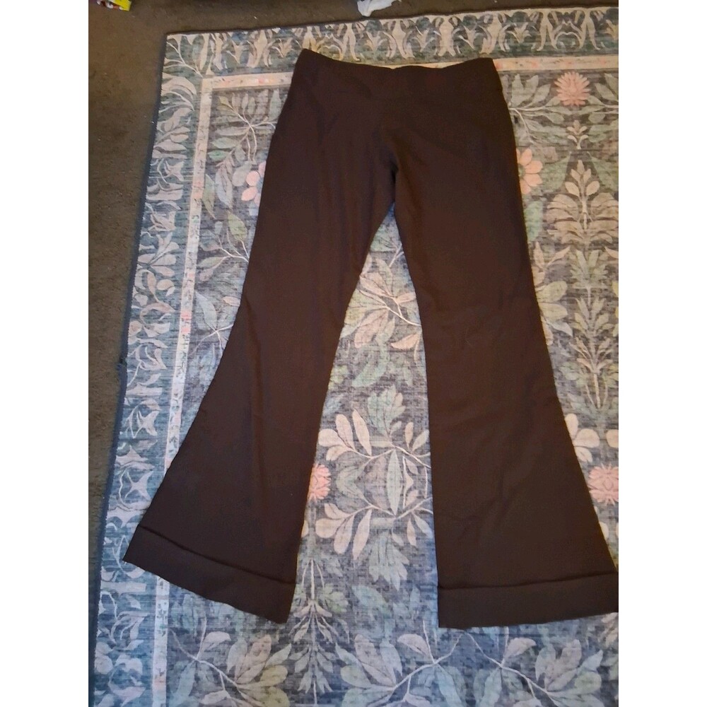 Vintage 2000s Y2K Cleveland Street Women's Brown Flared Dress Pants Solid sz 9